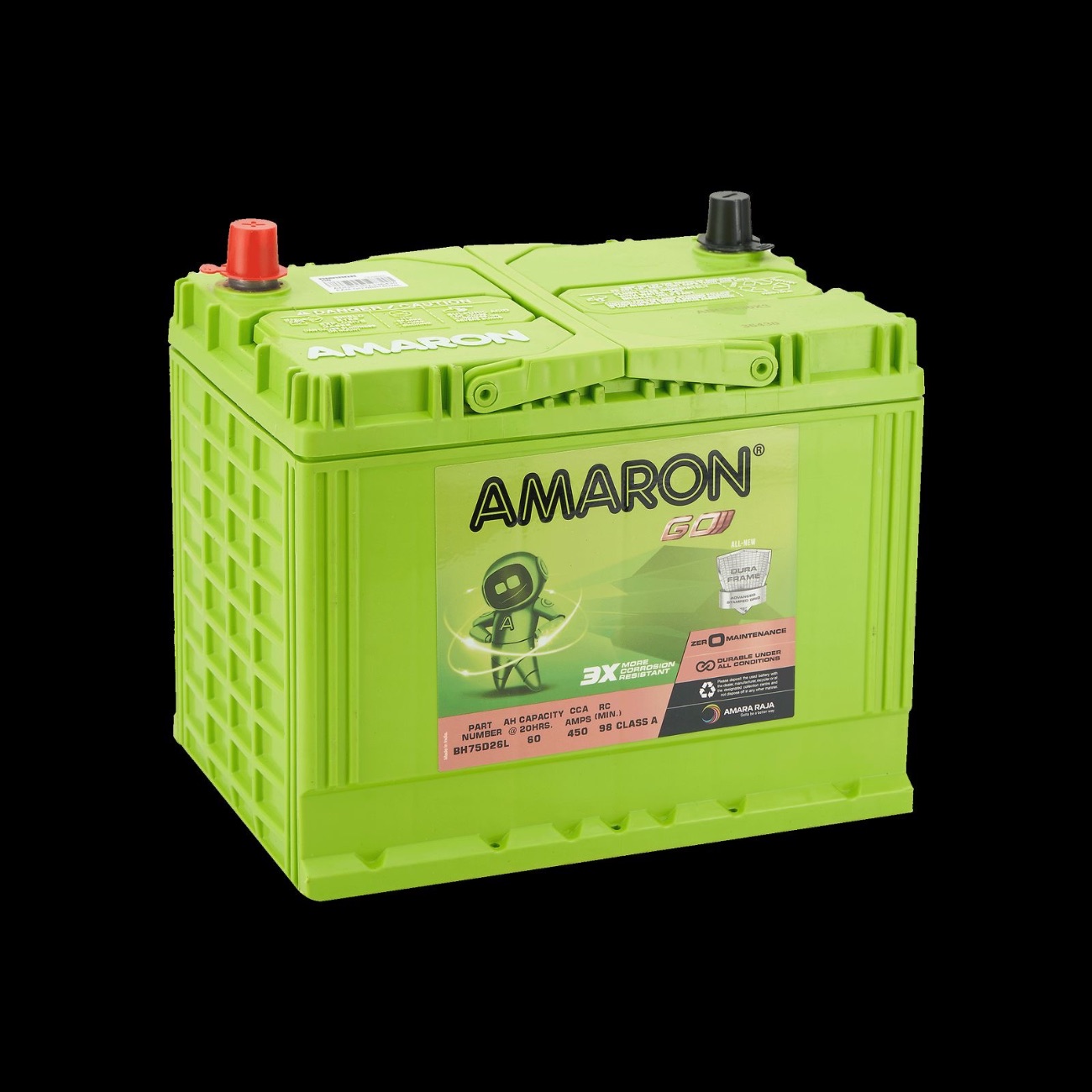 بطارية أمارون 60 أمبير عالي