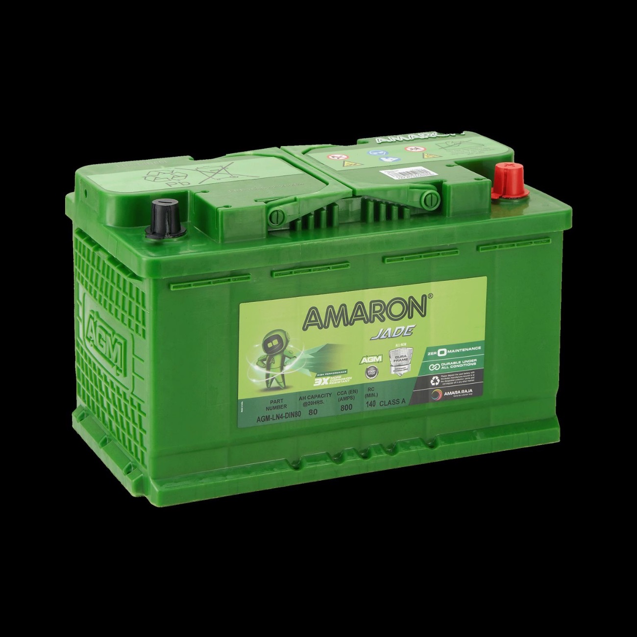 بطارية أمارون AGM 80 أمبير