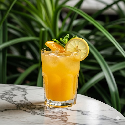 عصير برتقال وليمون