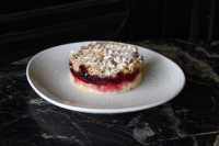 SOUR CHERRY CRUMBLE CAKE