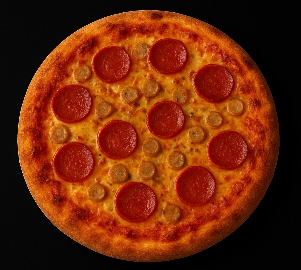 ROJHAT - Tomatsauce, ost, pepperoni, pølser