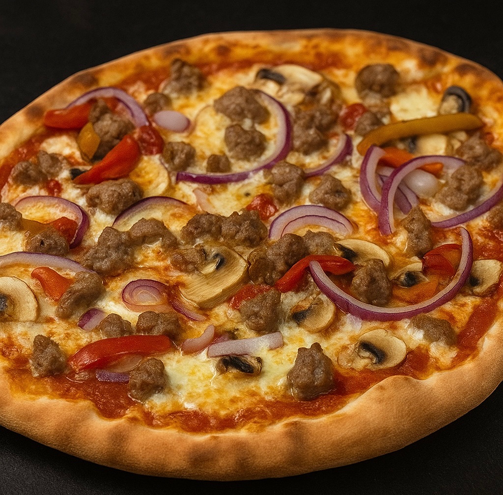 11. HEVAL - Oksekød, peberfrugt, champignon og løg