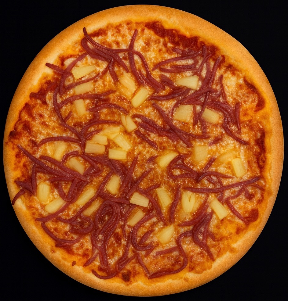 8. HAWAI - Skinke og ananas.