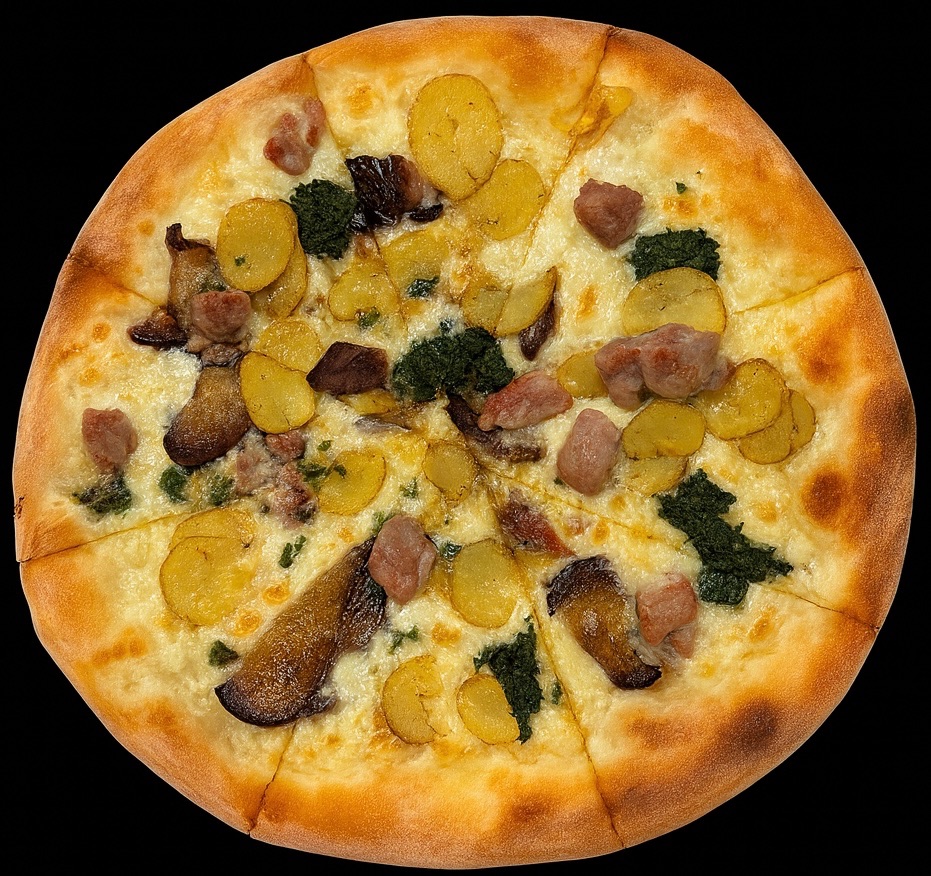 50. SPİNAT - Marinere oksekødstykke, aubergine, Kartoffel, frisk rosmarin og grana panona i flager.