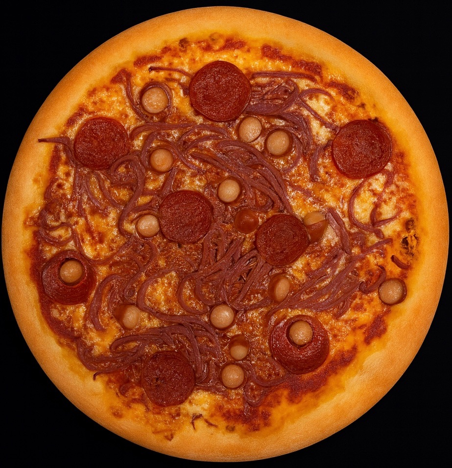 12. DERSIM - Skinke, pepperoni og pølse.