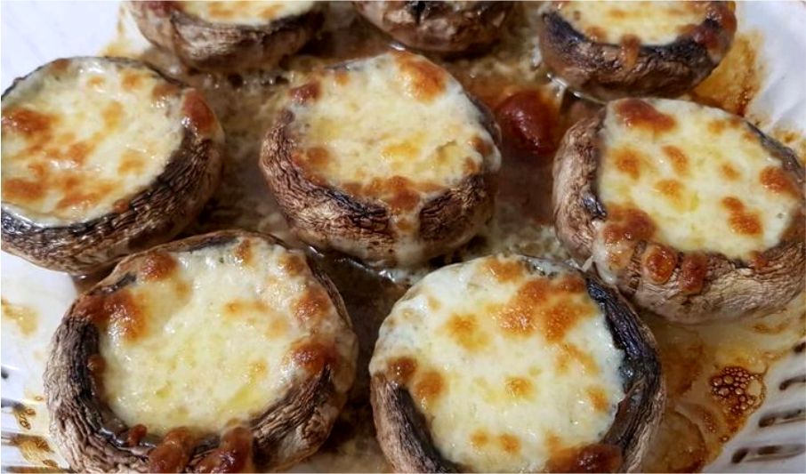 Grilled Mushroom Platter - With Kashar Cheese on Top