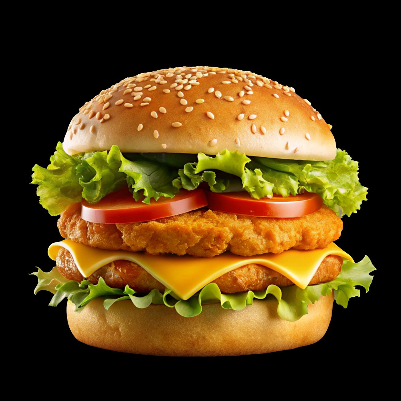 Double Tavuk Cheese Burger