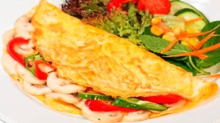 Sebzeli Kaşarlı Omlet