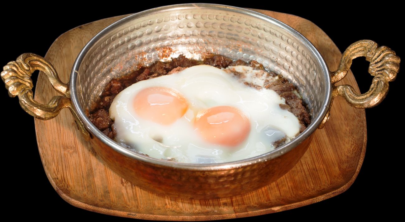 Sahanda Kavurmalı Yumurta