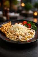 Fettuccine Alfredo(مكرونه فيتوتشينى بالفراخ)
