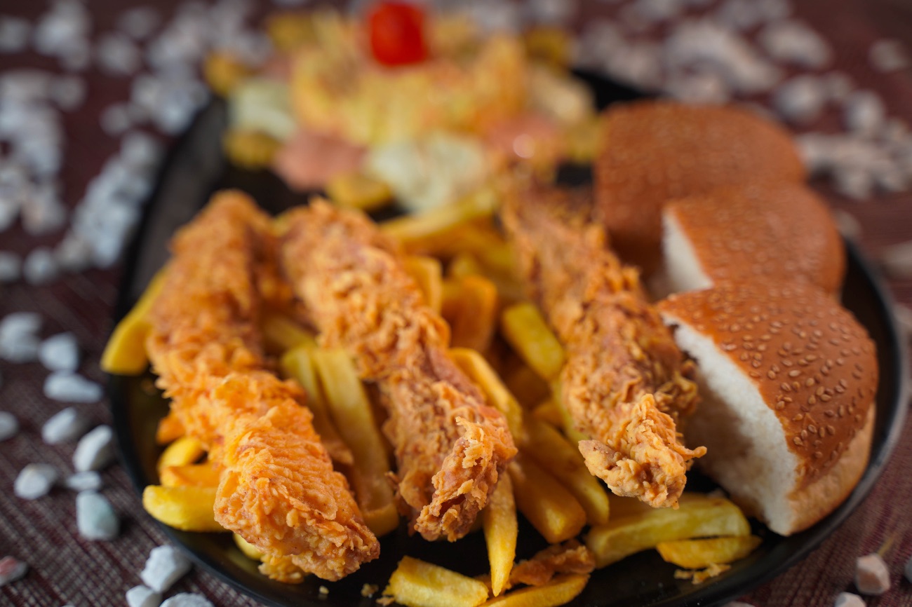 طبق اصابع دجاج