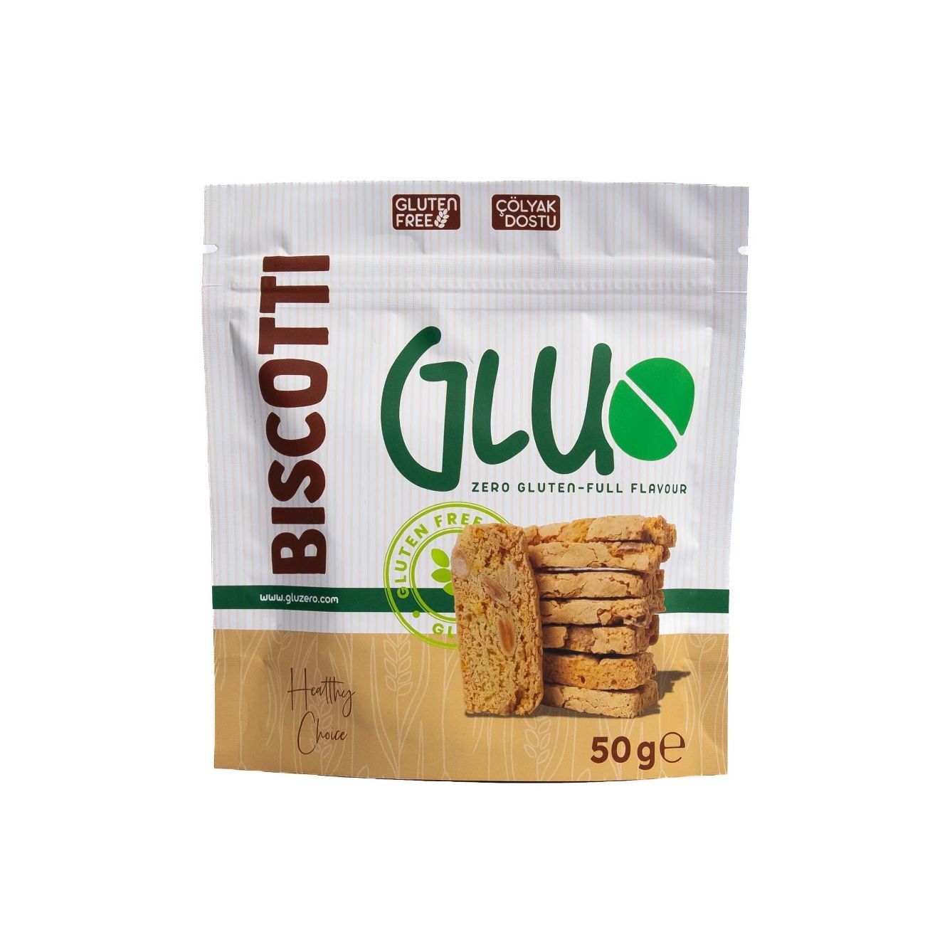 Biscotti - Karabuğday Unu, Şeker, Tereyağı, Toz Badem, Ceviz, Çiğ Badem, Yumurta, Vanilya, Portakal Zest, Kabartma Tozu.