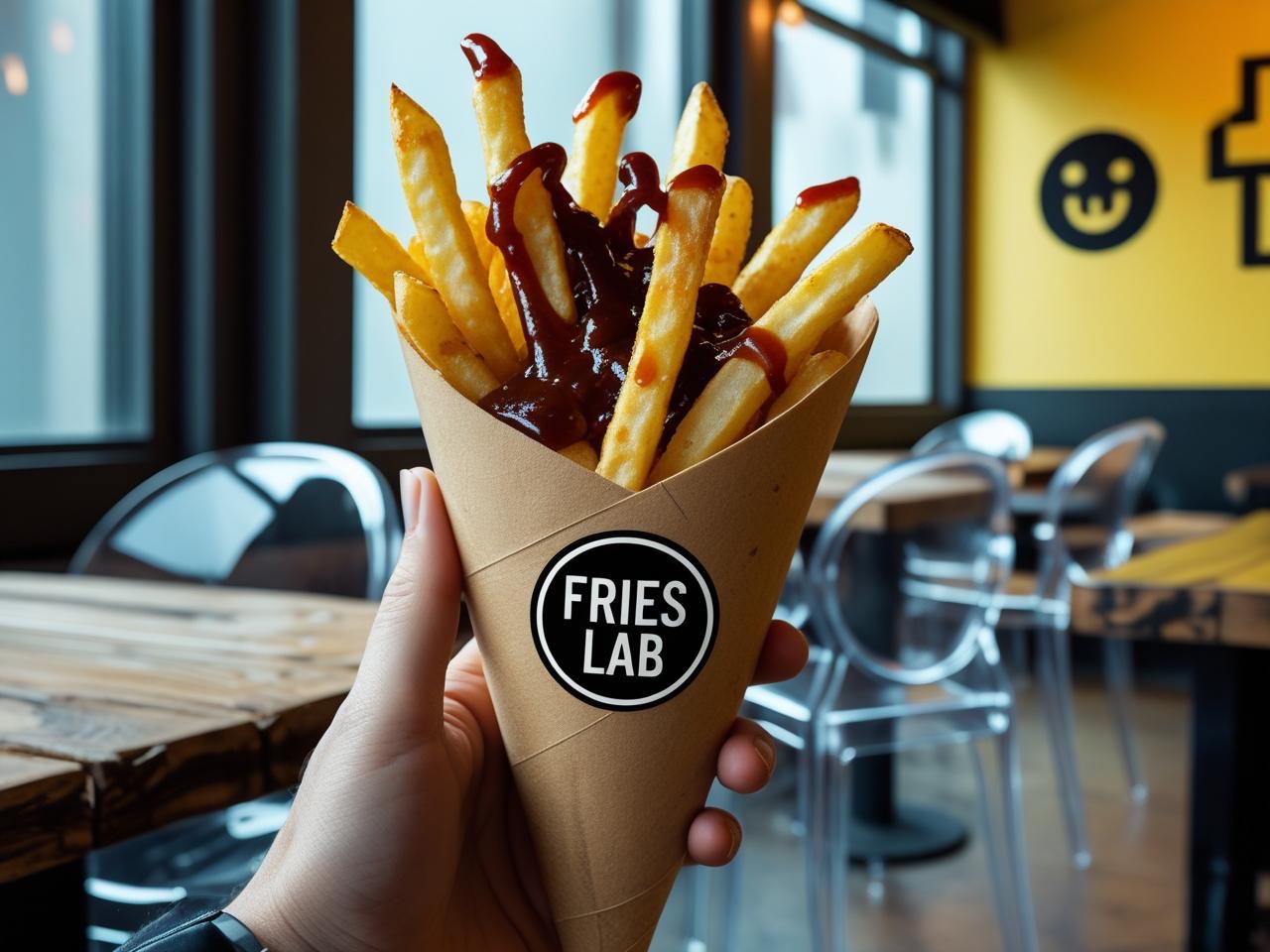 فرنج فرايز باربكيو صوص