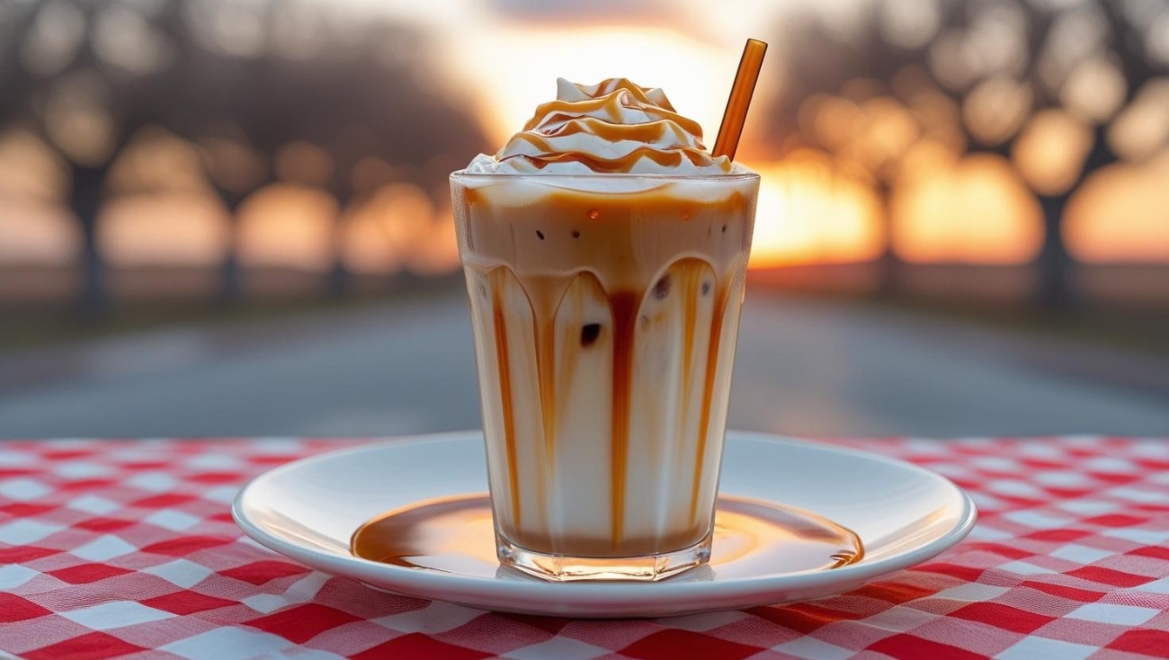 آيس لاتيه كراميل