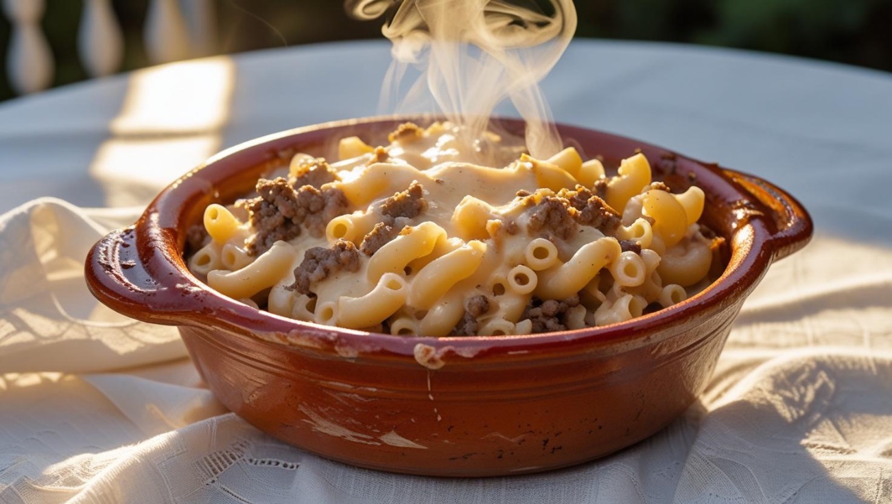 طاجن مكرونة بالبشاميل