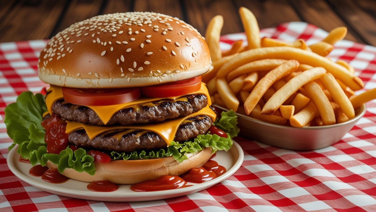 وجبة دبل بيف برغر