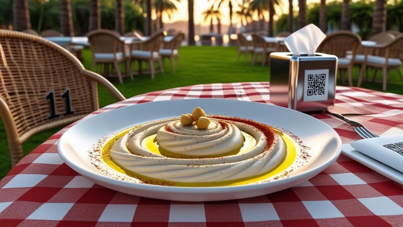 حمص بالطحينة