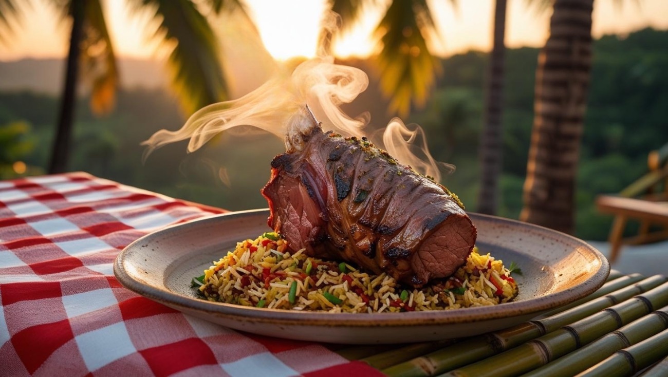 رقبة ضأن مع رز برياني