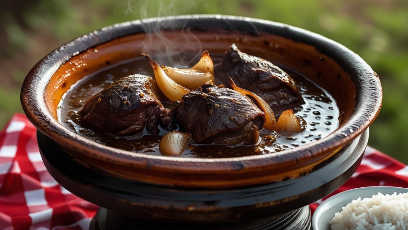 طاجن لحم بالبصل