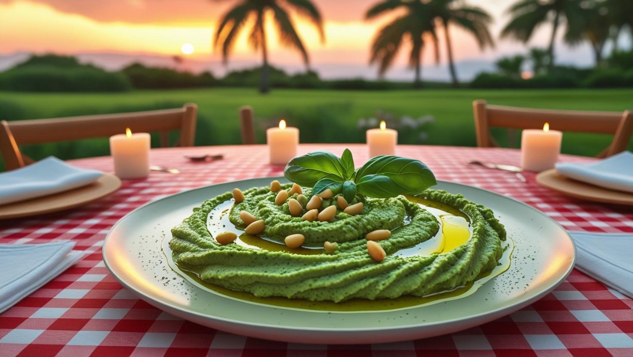 حمص بالبيستو