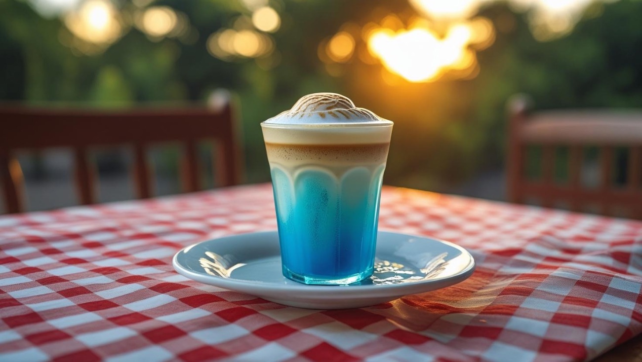 آيس لاتيه بلو