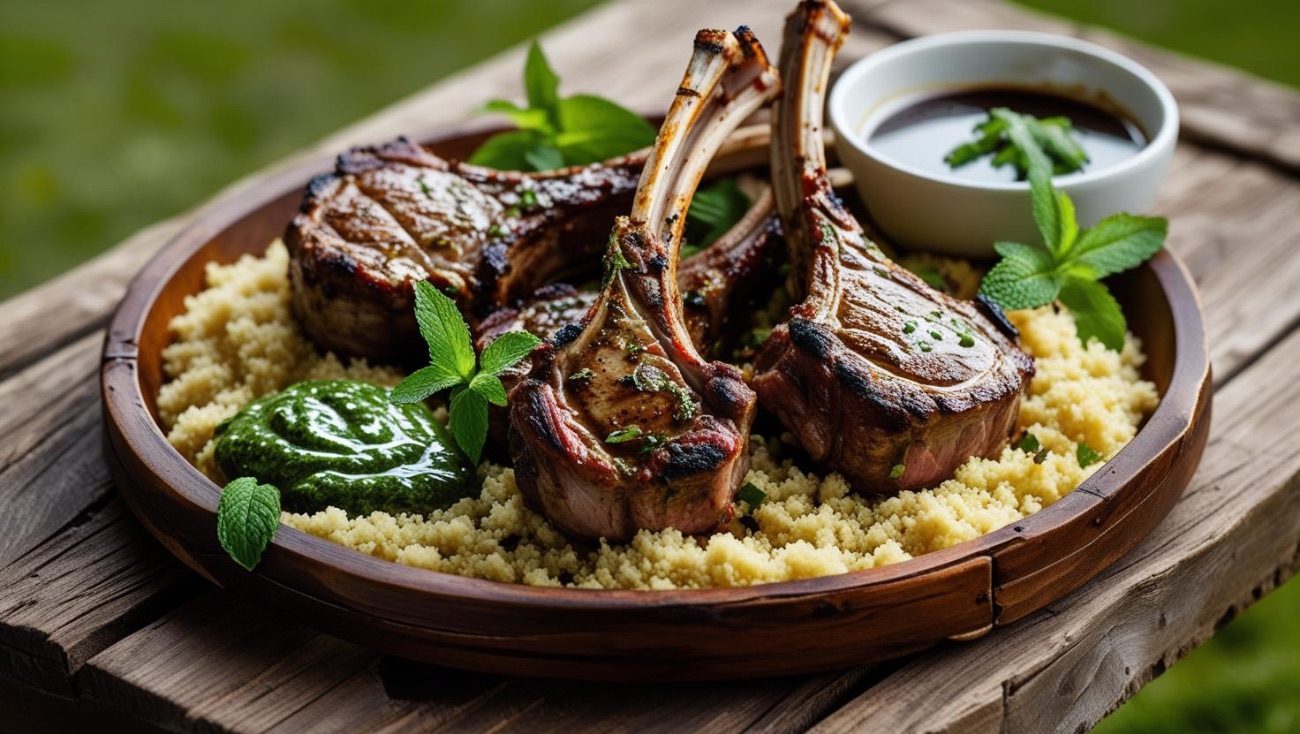 لحم موزه غنم