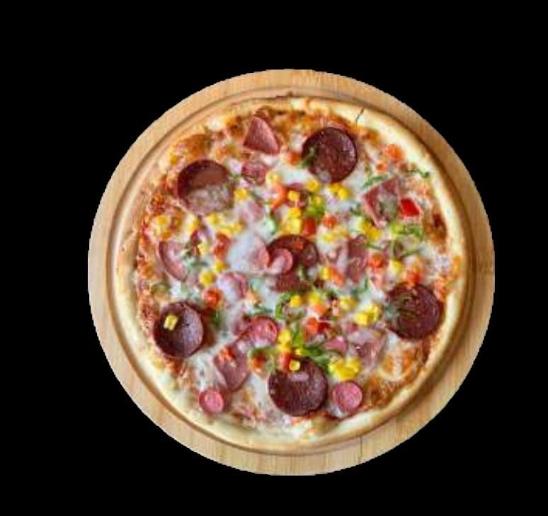 Special Pizza - Pizza Sosu,Mozarella,Dana Sucuk,Sosis,Salam,Mısır,Yeşil Biber,Kapya Biber,Domates