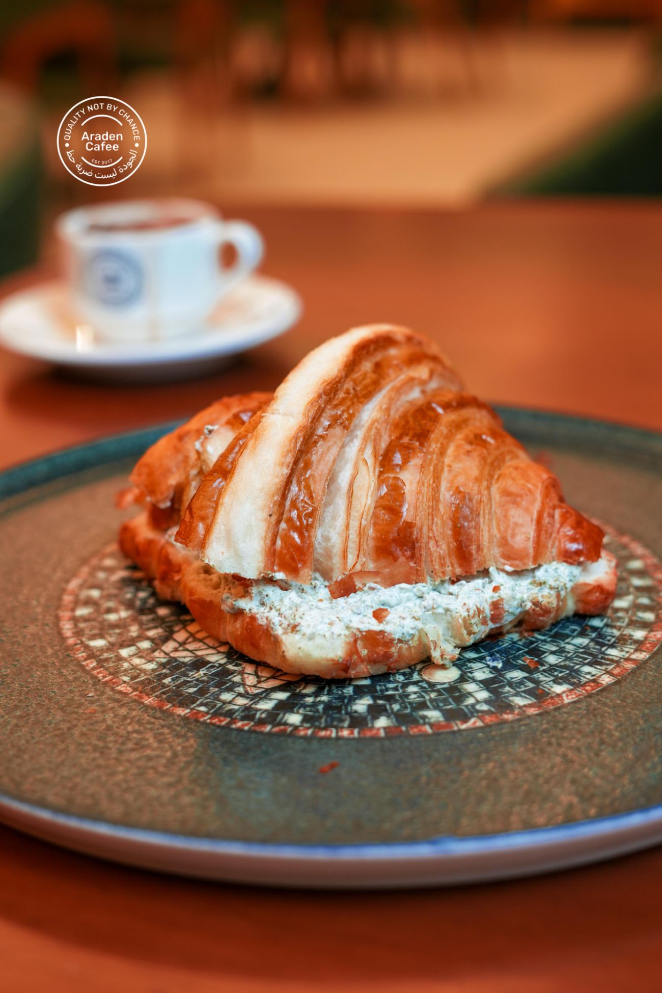 كرواسون بلبن وزعتر