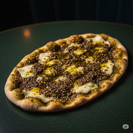 منقوشه زعتر بالجبن