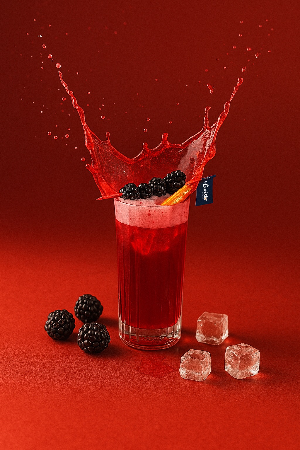 Berry Hibiscus - Vişne suyu, Mento cubano, Nar şurubu, Framboaz şurubu