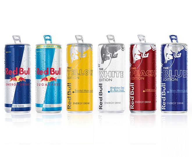 REDBULL - Classic, Sugarfree, Pink, White, Blue, Peach