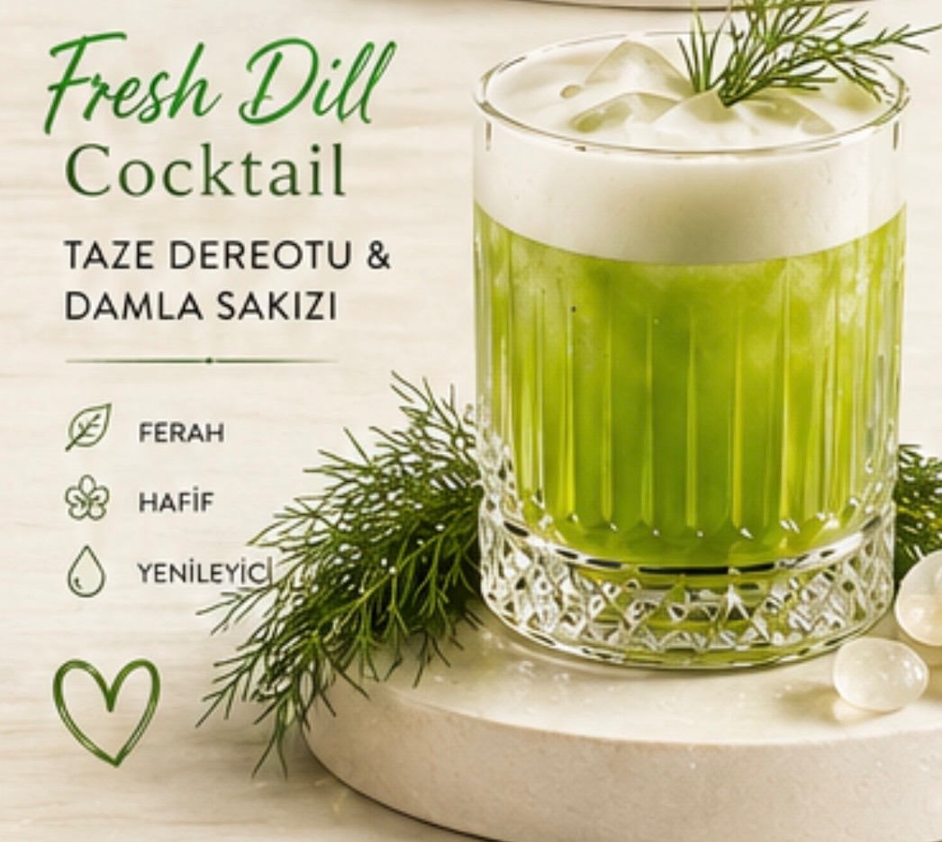 Fresh Dill Cocktail - Taze dereotu & Damla Sakızı