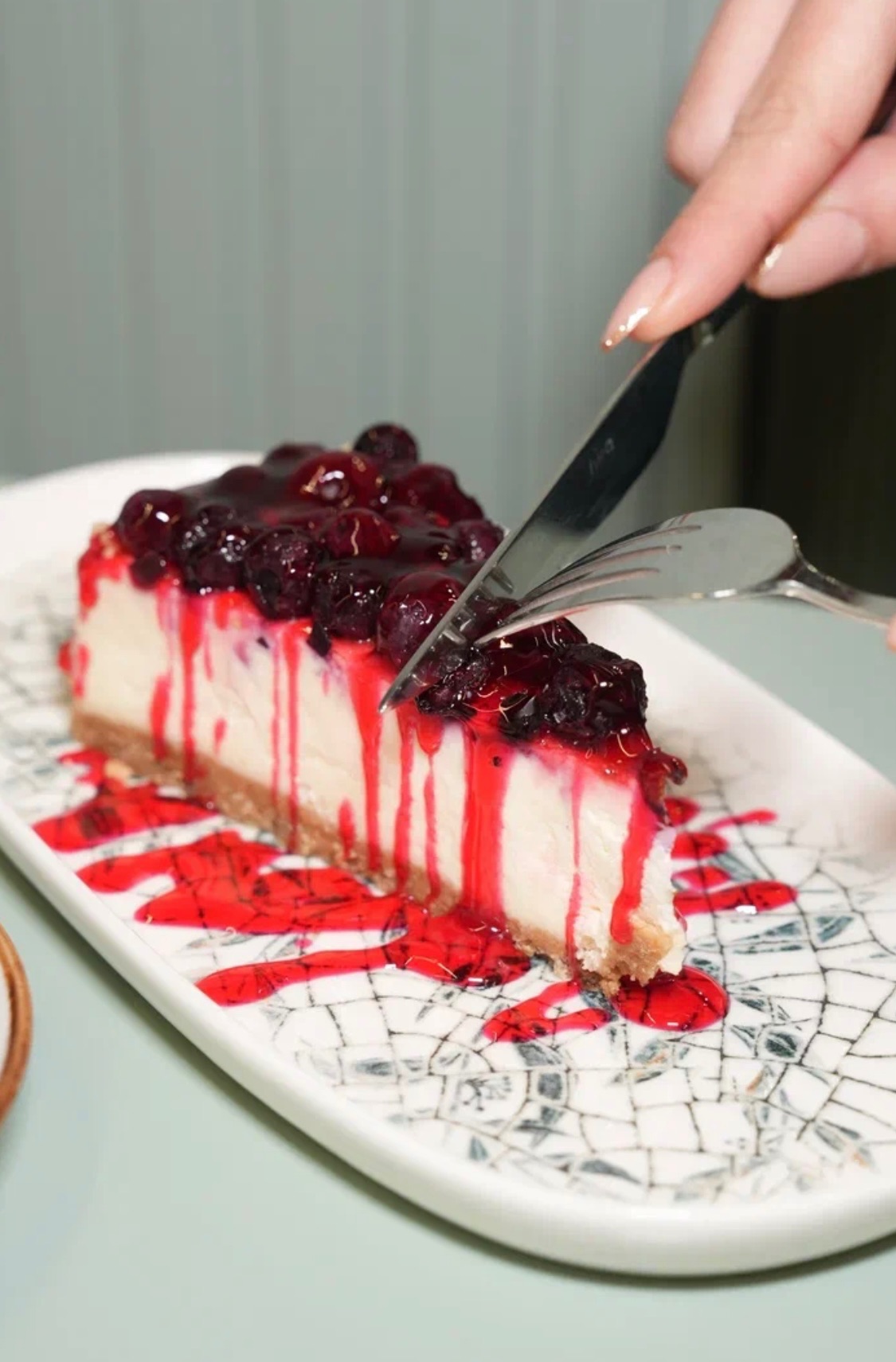 Yaban Mersinli Cheesecake - 