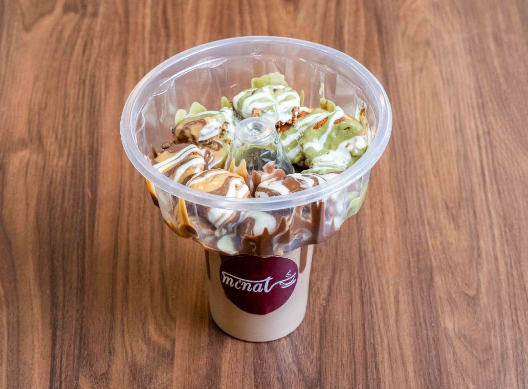 كاس ميلك شيك شوكولاتة