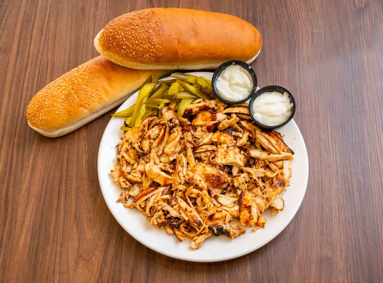 طبق شاورما دجاج