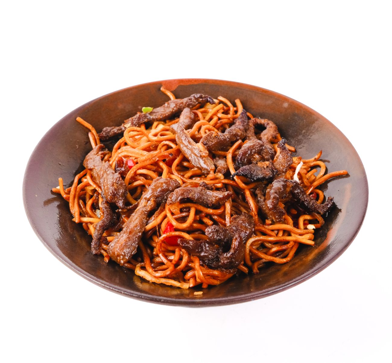 Etli Noodle - Yumurtalı Noodle,  Dana Eti, Yeşil biber , Kapya, Lahana, Yeşil Soğan, Soya sosu