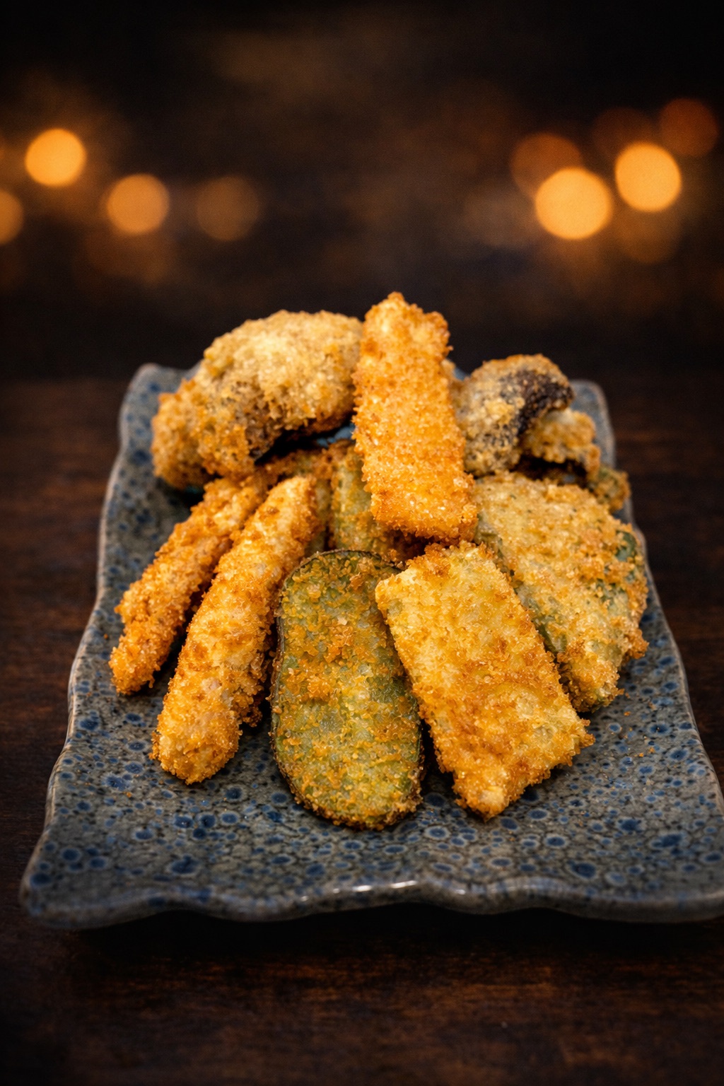 Yasai tempura (12 adet) - Pane edilmiş sebzeler,sos.