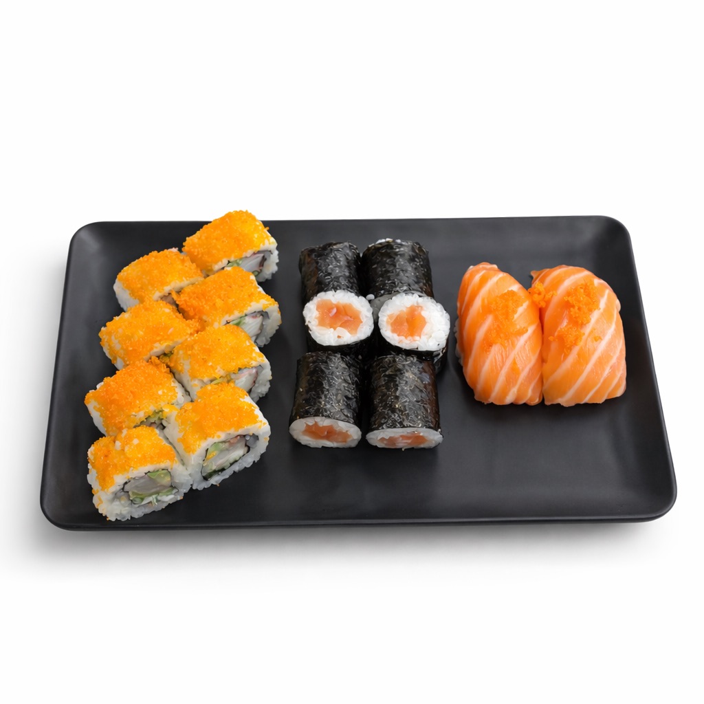 Mini classic set (16 parça ) - California roll (8 parça) Sake maki ( 6 parça ) Sake nigiri ( 2 parça )