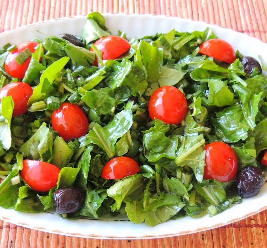 Peynirli Roka Domates Salatası - Peynir, roka, domates salatası