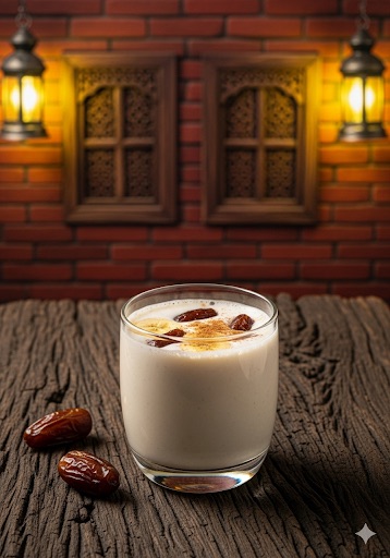 حليب وتمر وموز