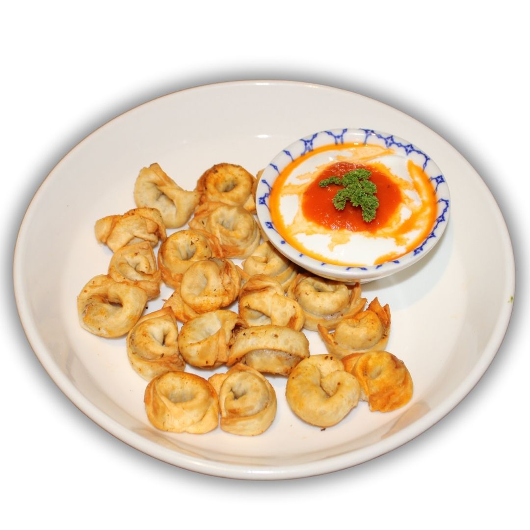 Kızarmış Mantı - EL YAPIMI ÖZBEK MANTI,YOĞURT VE DOMATES SOS İLE