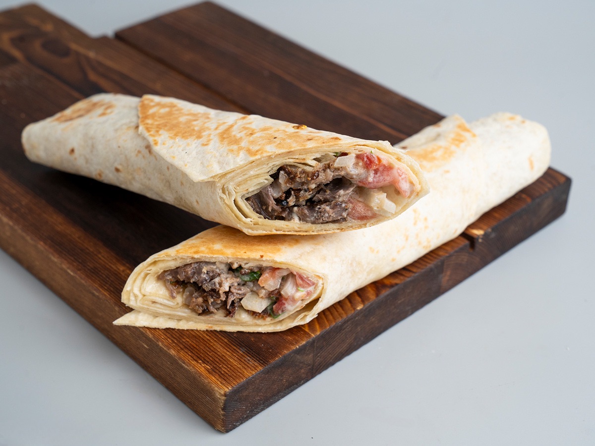 صاج شاورما لحم