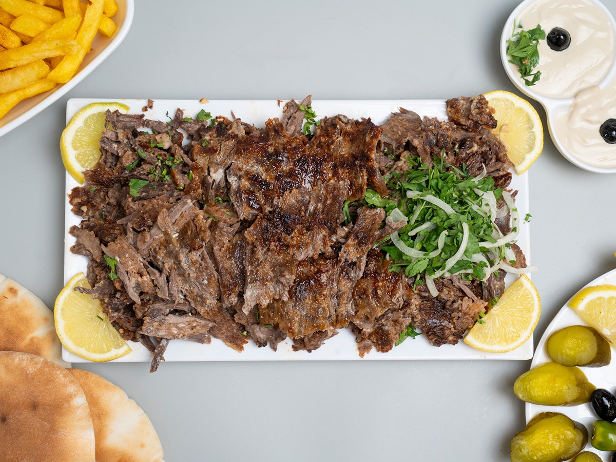 طبق شاورما لحم 500غم
