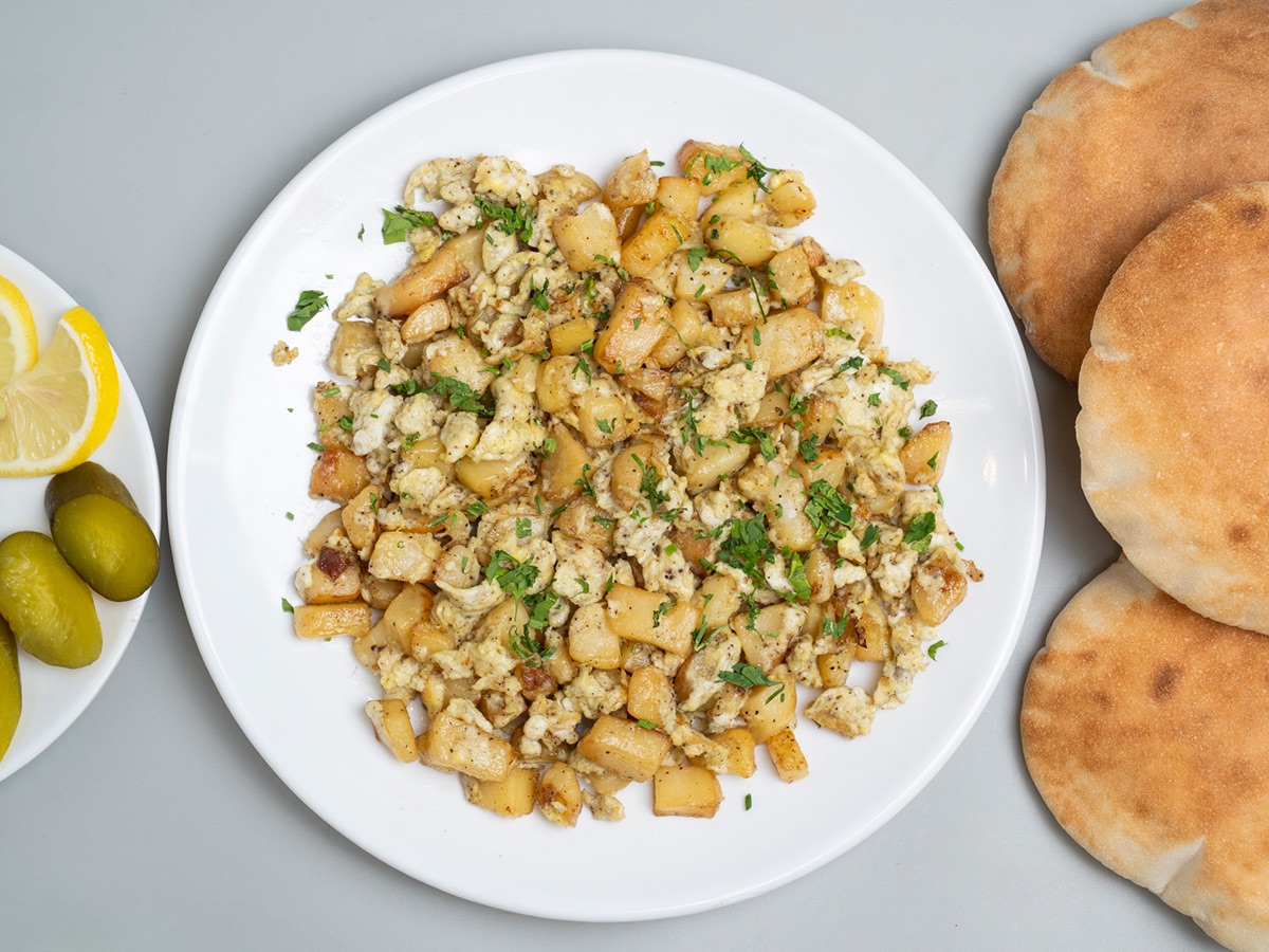 مفركة بطاطا وبيض