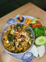 Spinat Rührei Pfanne Menü