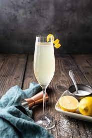 French 75 - cin, limon suyu, şeker şurubu, Prosecco