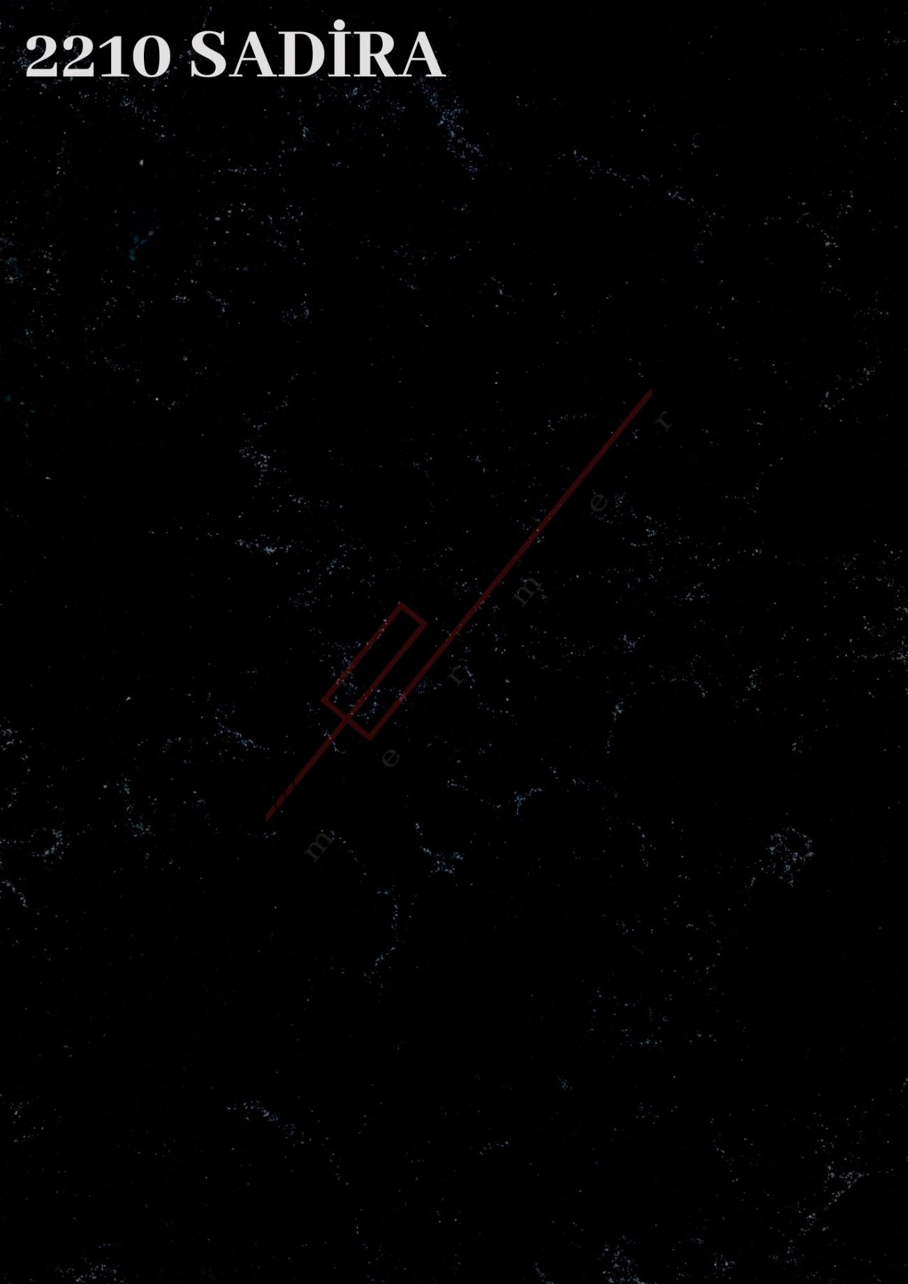 2210 SADİRA - Siyah üzeri beyaz damarlı