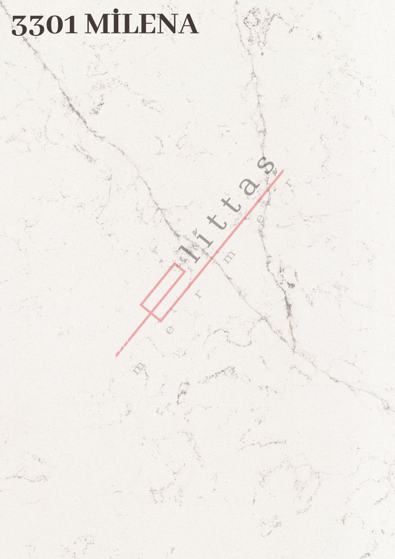 3301 MİLENA - Beyaz üzeri siyah uzun damarlı