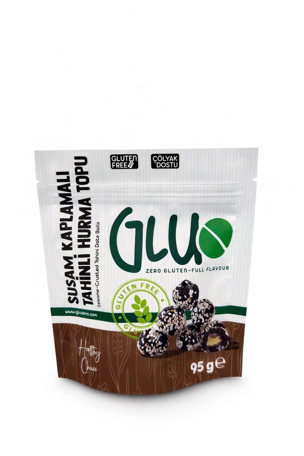 Susam Kaplamalı Tahinli Hurma Topu - 