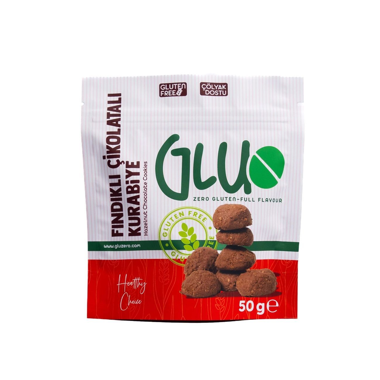 Fındıklı Çikolatalı Kurabiye - Toz Fındık, Pirinç Fındık, Kakao, Fındık Kreması.